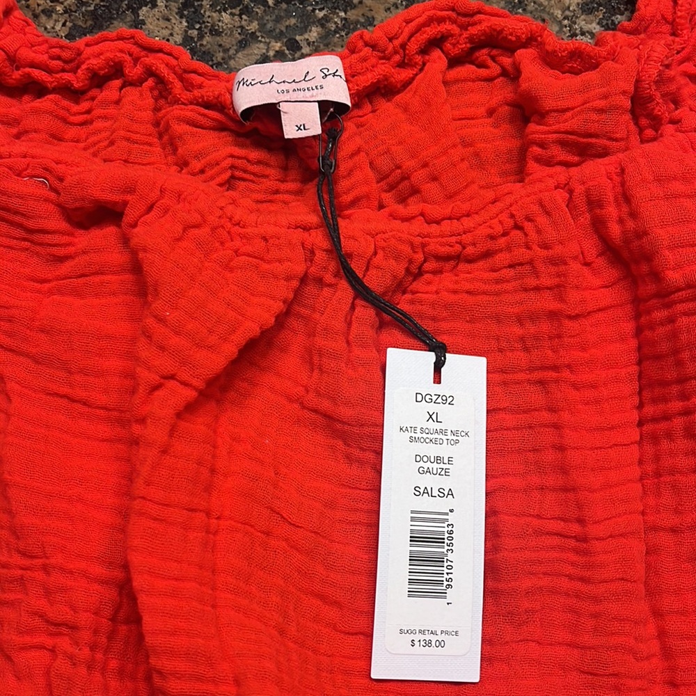 Michael Stars Smocked top